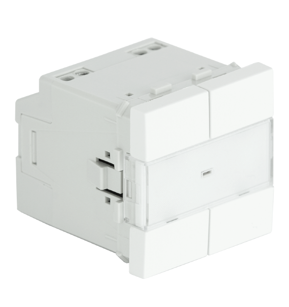 Poussoir Quadruple de Très Basse Tension - 2 Modules