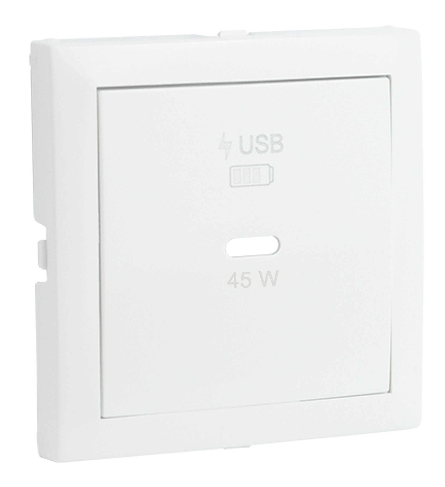 Cover Plate for USB-C Charger Power Delivery 45 W