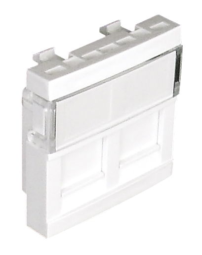 Doble Módulo para Conectores RJ45 - 2 Módulos