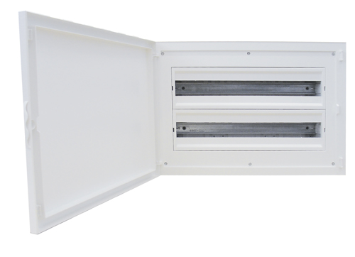 Complete Flush Mounting Distribution Panelboard - 48 Modules (2x24)