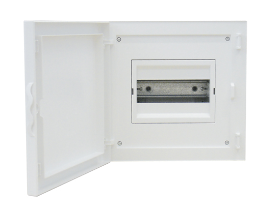 Complete Flush Mounting Distribution Panelboard - 8 Modules (1x8)