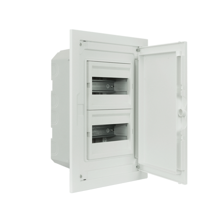 Complete Low Profile Flush Mounting Distribution Panelboard - 16 MODULES (2x8)