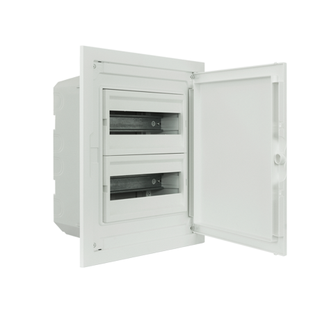 Complete Low Profile Flush Mounting Distribution Panelboard - 24 MODULES (2x12)