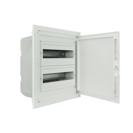 Complete Low Profile Flush Mounting Distribution Panelboard - 32 MODULES (2x16)