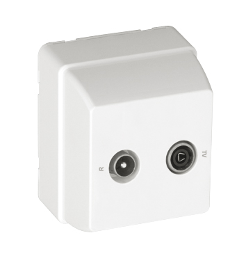 Equalized R - TV Socket for Series Connection (Crossover Type)