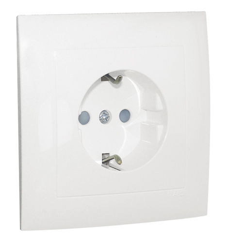 Monoblock Safety Earth Socket (Schuko Type) with Screwless Terminals