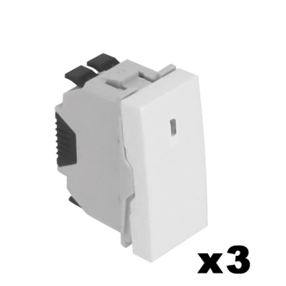 Tres Interruptores con Piloto de Señalización